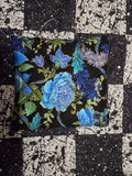 Large accessory pouches blue rose
